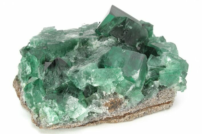 Fluorescent Green Fluorite Cluster - Diana Maria Mine, England #208870